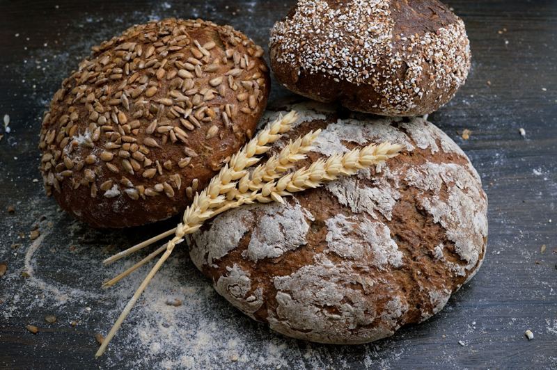 Fresh baked sourdough loaves