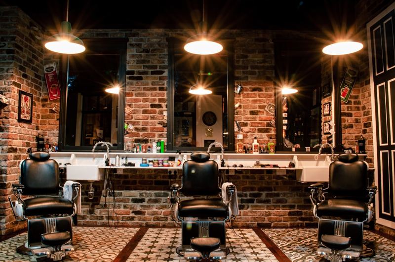 Barber shop interior
